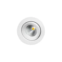 sg lighting -   spot encastrable junistar blanc mat modern verre